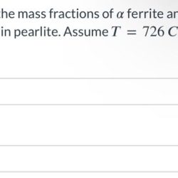 Compute the mass fractions of ferrite and cementite in pearlite