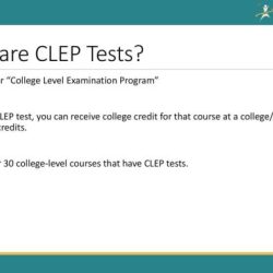 Which statement about credit for clep exams is accurate